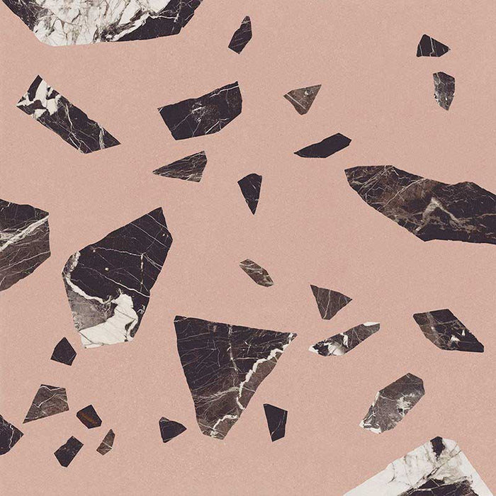 CUT TILE SAMPLE Melody ROCK Terrazzo Pink 60 x 60cm
