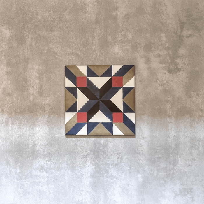 Kasbah Cross Moroccan Tile 20cm x 20cm