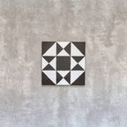 Manor Decor Black MINI Victorian Tiles  15cm x 15cm