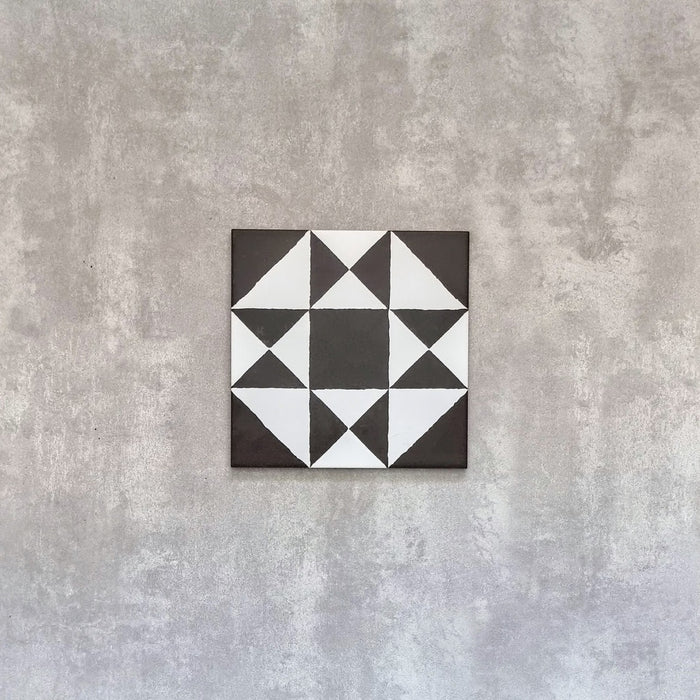 Richmond Decor Black Manor Victorian Style Tiles 20cm x 20cm