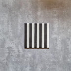 Pinstripes Black Striped Moroccan Tiles 20cm x 20cm