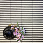 Pinstripes Black Striped Moroccan Tiles 20cm x 20cm