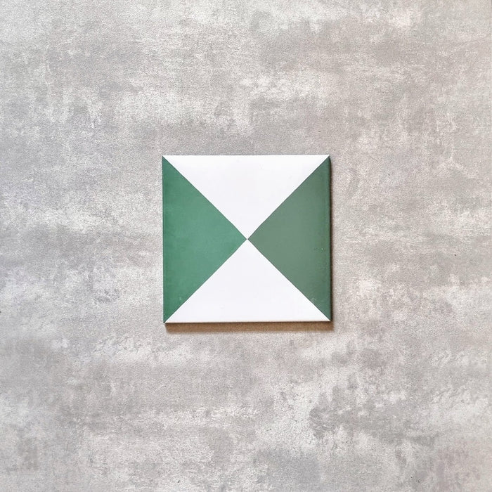 Harlequin Quarter Green Tiles 20cm x 20cm