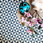 Harlequin Navy Blue Diamond Tile 20cm x 20cm