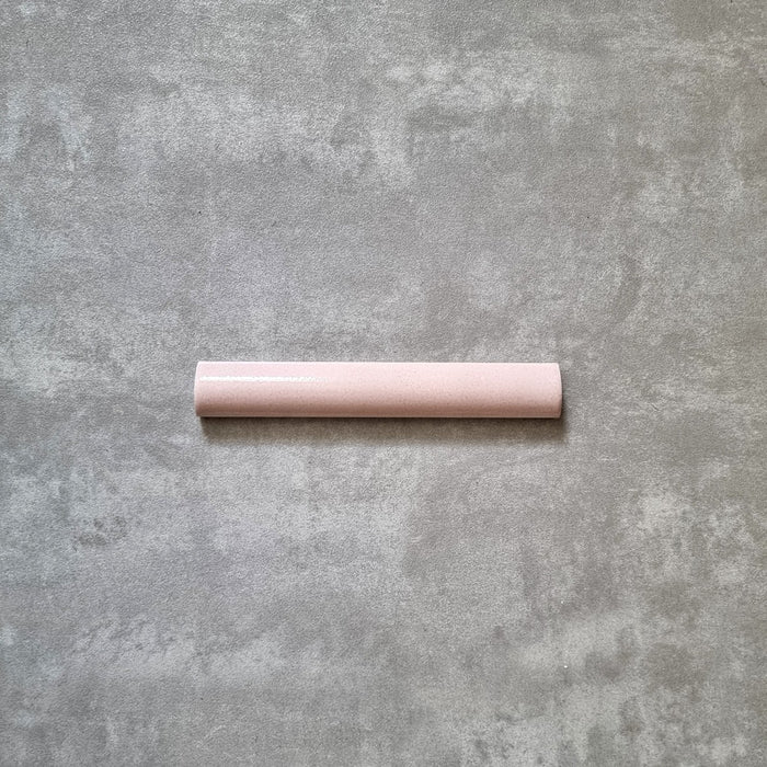 Dordogne Pink Dust Bullnose Pencil Border Tiles 3cm x 20cm