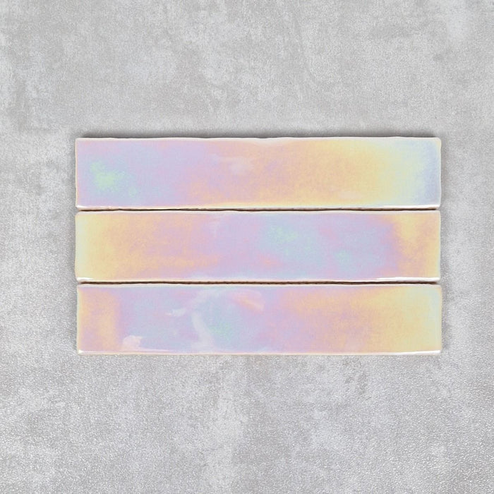 Midas Hologram Seashells Brick Wall Tiles 5cm x 25cm