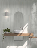 Lisbon White | Porcelain | Artisanal Wall Tiles | 5cm x 30cm