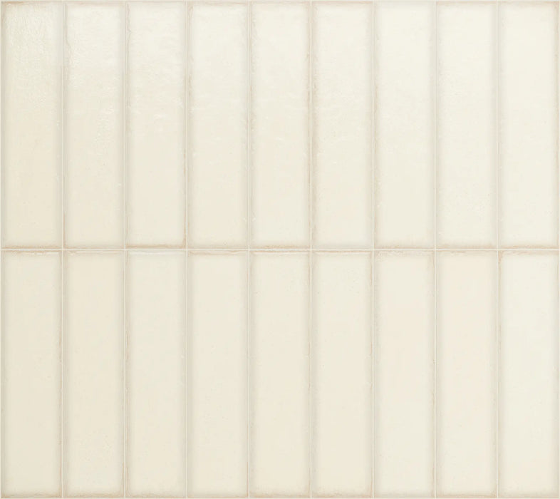 Puzzle White Brick Rectified | Wall & Floor Tiles | 5cm x 20cm