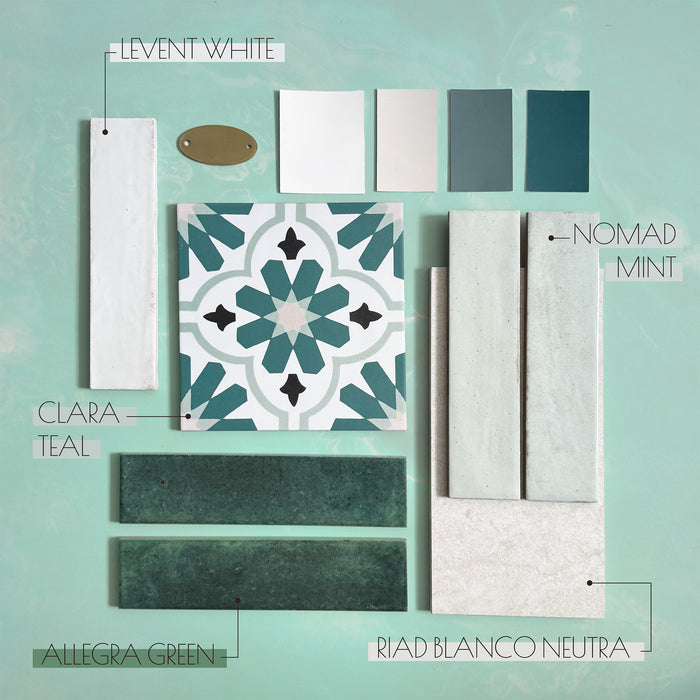Nomad Mint Green Brick | Industrial Style Wall Tiles | 6cm x 24.6cm
