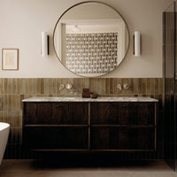 Allegra Sage Green | Gloss Brick Tile | 6cm x 25cm