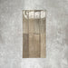 Allegra Sage Green Gloss Brick ceramic tiles in a 6 × 25cm format, shown laid vertically to highlight the muted green tones, glossy finish and subtle handmade-style surface variation.