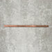 Allegra Tusk Pink Gloss pencil bullnose border ceramic tile in a 1.2 × 30cm format, featuring warm pink tones, a glossy finish and smooth rounded edge for clean tile edging and decorative borders.