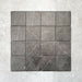 Product image of Amalfi Square Nero Vintage Marble wall and floor tiles in an 11cm x 11cm format, displaying a dark charcoal marble effect surface with subtle white veining and softly rounded edges.