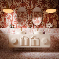 Amalfi Brick Rouge | Vintage Marble Wall & Floor Tiles | 5.4cm x 22cm