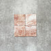 Product image of Amalfi Square Rouge Vintage Marble wall and floor tiles in an 11cm x 11cm format, featuring warm blush pink marble effect detailing, natural tonal variation and softly rounded edges.