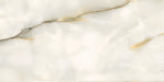 Close-up of Anastasia Pearl Onyx Matt 60 × 120cm stone effect tile, featuring soft cream tones with flowing grey and gold veining, creating a natural, layered look with a refined matt finish.