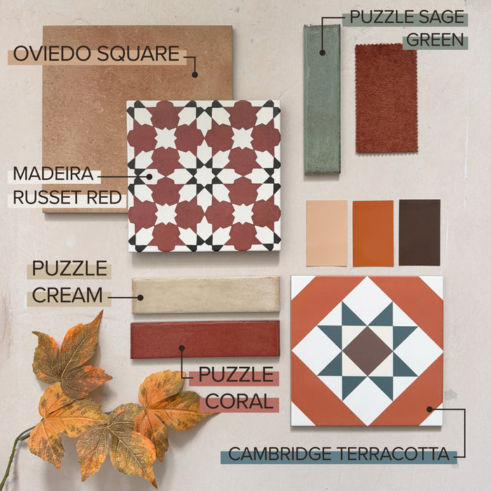 Puzzle Cream Brick Rectified | Wall & Floor Tiles | 5cm x 20cm