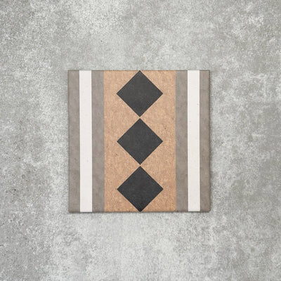 Banbury Manor Victorian Side / Border Tile 20cm x 20cm