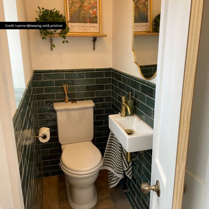 Zellige Royal Green Brick | Moroccan Style | 6.5cm x 20cm