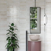 Allegra Blanca | Gloss Brick Tile | 6cm x 25cm