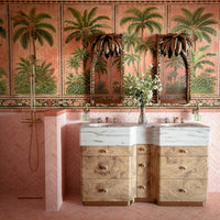 Benomar PINK Moroccan Mini Brick MATT Tile 5cm x 15cm