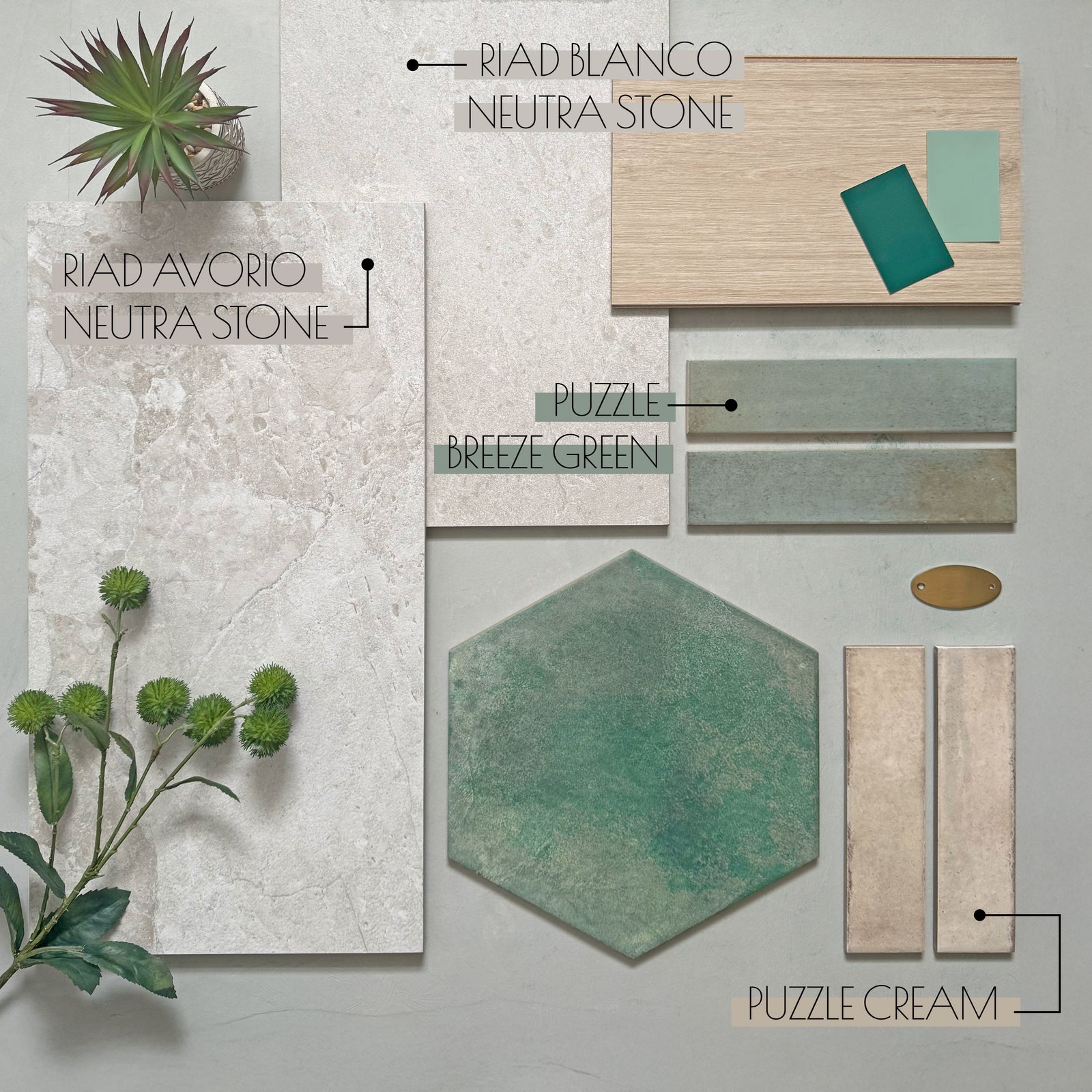 Moodboard - Botanical Stone
