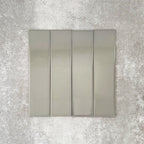Brooklyn Sage Green Gloss | Flat Subway Metro Brick Wall Tile | 7.5cm x 30cm