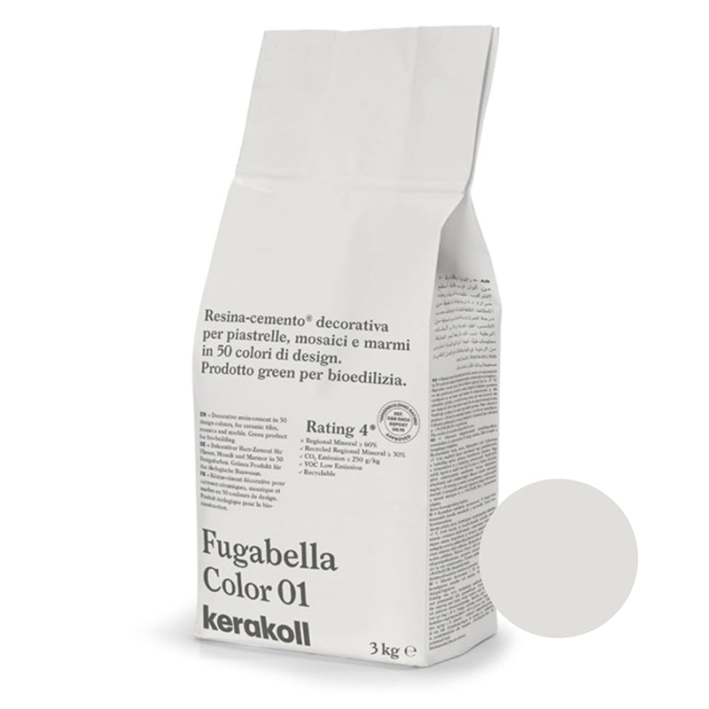 Kerakoll | Fugabella Color | Colour No. 01 | White | 3kg