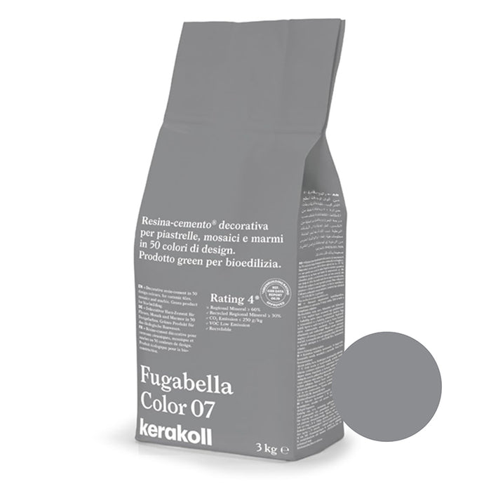 Kerakoll | Fugabella Color | Colour No. 07 | Classic Grey | 3kg