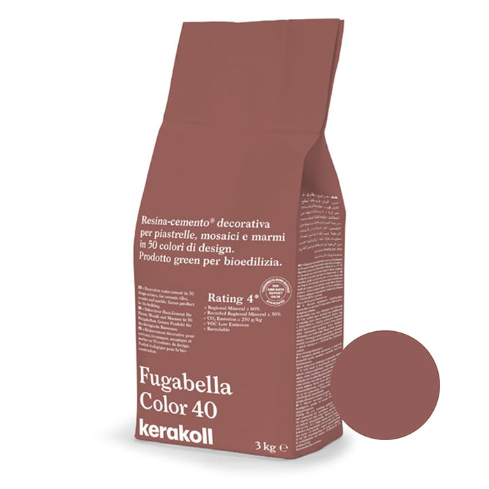 Kerakoll | Fugabella Color | Colour No. 40 | Tuscan Coral | 3kg