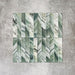Product display of Crete Fluted Jade Matt 11.5x23cm wall tiles in green marble-effect tones, featuring fluted detailing with layered natural veining against a textured concrete-style backdrop.