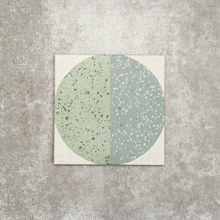 Eclipse Salvia Terrazzo Style Decor Tiles 20cmx 20cm FULL TILE SAMPLE