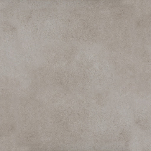 Close-up of Etna Grey Matt 60 × 60cm porcelain tile, showcasing a soft grey tone with subtle tonal variation and a smooth matt surface for a clean, contemporary finish.