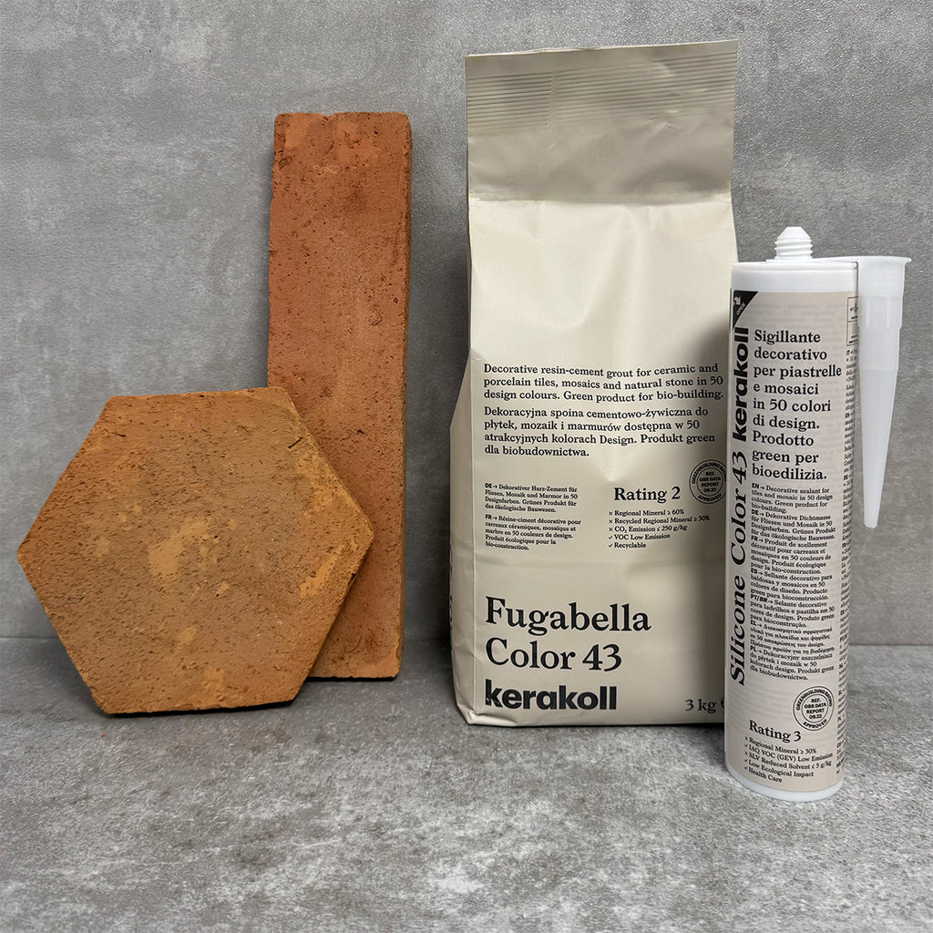Umbrian Handmade | Terracotta | Hexagon Tiles |  15cm x 17.5cm | Wall and Floor Tiles