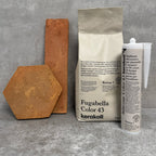 Umbrian Handmade | Terracotta | Hexagon Tiles |  15cm x 17.5cm | Wall and Floor Tiles