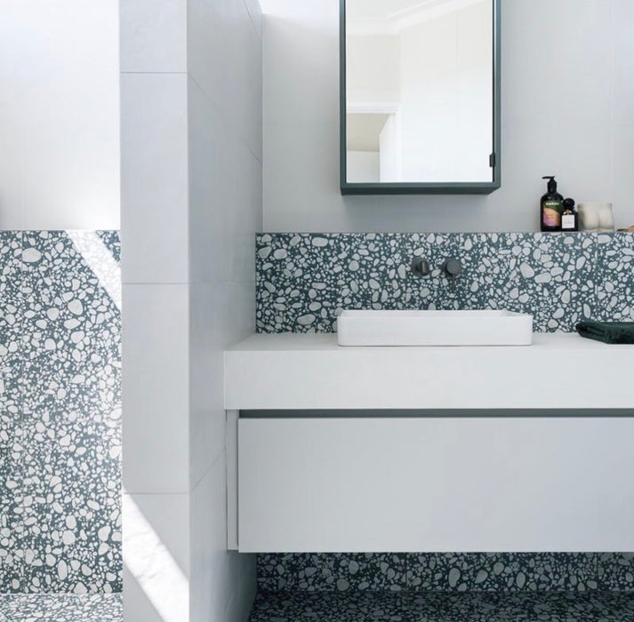 CUT TILE SAMPLE Melody POP Terrazzo Blue 60cm x 60cm
