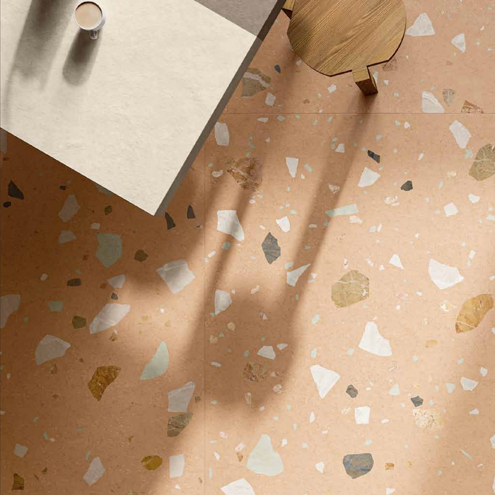 Byblos Cotto Terrazzo Effect Porcelain Tiles 60cm x 120cm
