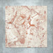 Group of two Fayrouz Sylvester Pink honed natural marble tiles in a 30.5cm x 61cm format, showcasing natural variation with soft blush pink, cream and warm terracotta veining for a luxurious, timeless natural stone finish.