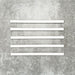 Foundry Arctic White 1.5x30cm gloss pencil bullnose border tiles with a handcrafted-style finish and soft white glaze, designed for decorative edging, borders, and finishing details in contemporary wall tile installations.