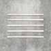 Foundry Chalk White 1.5x30cm gloss pencil bullnose border tile featuring a handcrafted-style finish with soft tonal variation, designed for decorative edging and refined finishing details in contemporary wall tile installations.