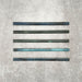 Foundry Marine Blue 1.5x30cm pencil bullnose border tile featuring a handcrafted-style finish with deep blue and teal tonal variation, designed for decorative edging and finishing details in contemporary wall tile installations.