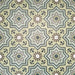 Patterned layout of Balthazar Verde 20×20cm Moroccan-style porcelain tiles, showing the full repeating encaustic-inspired geometric design in layered green tones with dark accents, ideal for creating bold feature floors or statement walls.