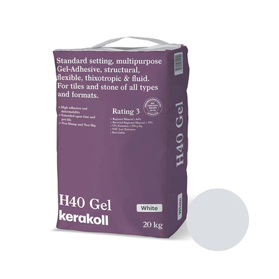 Kerakoll | H40 Gel Standard Adhesive | White | 20kg