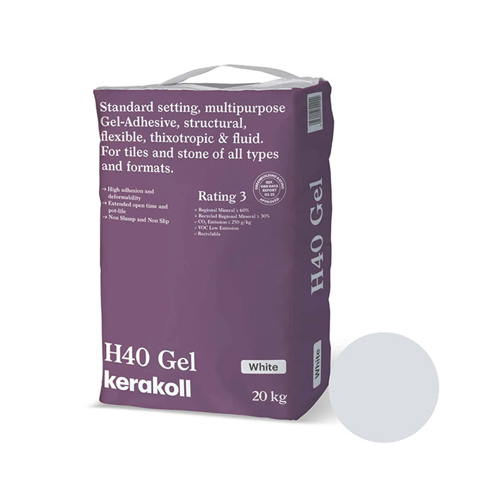 Kerakoll | H40 Gel Standard Adhesive | White | 20kg