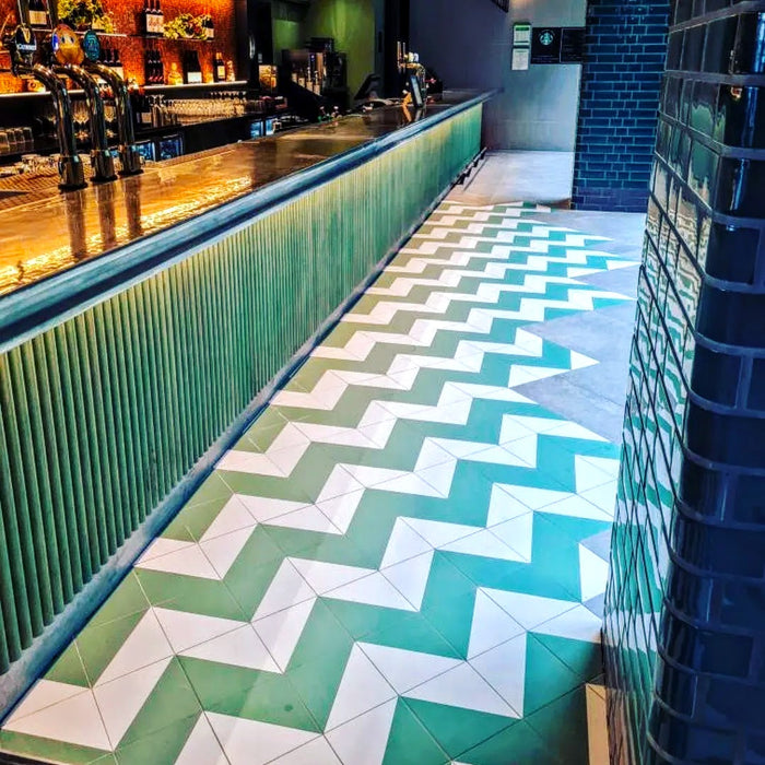 Infinity Green Tile Wall & Floor Tiles Porcelain Tile 20cm x 20cm