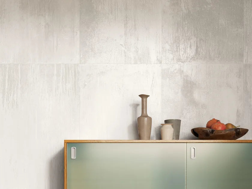 Kiln Blanco Metallic Wall and floor Tiles 60cm x 60cm