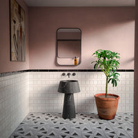 Levent Antique White Brick | Wall & Floor Gloss Porcelain Tiles | 6cm x 24cm