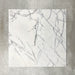 Close-up of Fayrouz Lilac natural marble tiles in a honed finish, 30.5x61cm format, showcasing a soft white base with delicate lilac and grey veining, creating a subtle yet refined look for wall and floor applications.