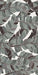 Lucca Bali 3D Décor 60 × 120cm porcelain wall and floor tile, showcasing layered tropical leaf patterns in soft green, grey, and charcoal tones with a bold decorative finish.