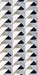 Close-up of Lucca Diamond Tips 3D Décor 60 × 120cm porcelain wall and floor tiles, featuring a geometric chevron-inspired pattern with marble-effect detailing in white, soft blue-grey, sage, and deep black tones with subtle veining throughout.